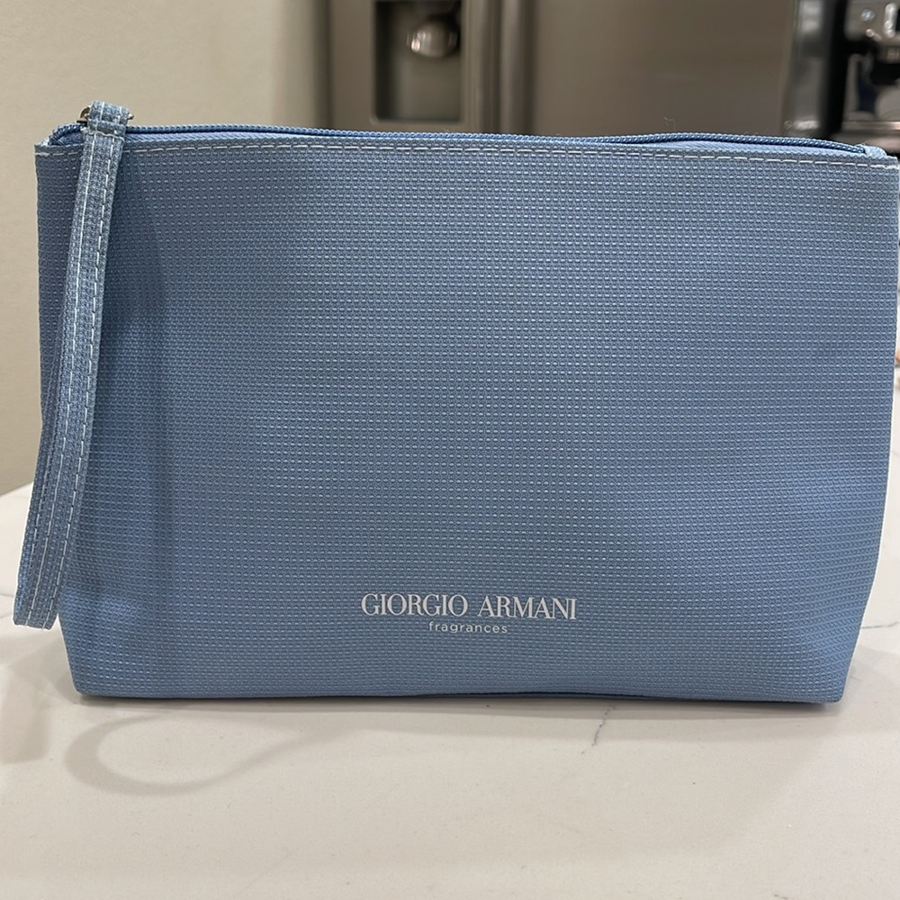 Giorgio Armani Blue Fragrance & Cosmetics Bag